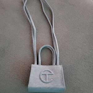 UGG + Telfar, Heather Grey, small bag with drawstring bag